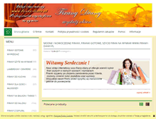 Tablet Screenshot of firany-diany.pl